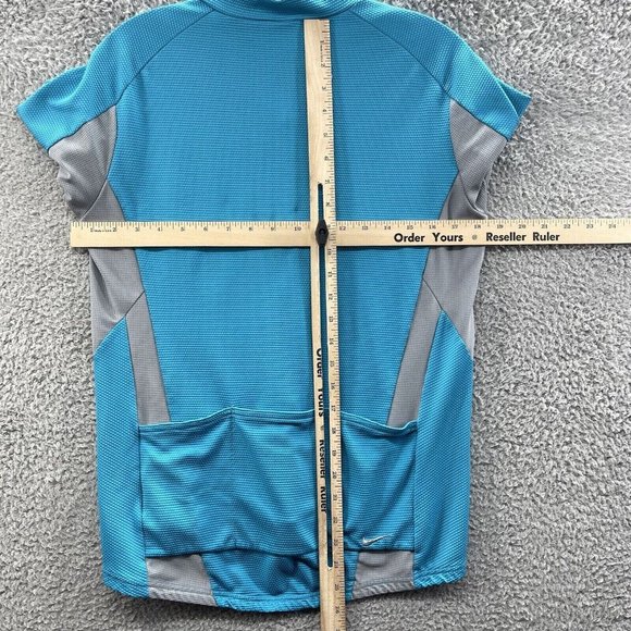 Nike Sphere Dry Top Women's Medium Blue 1/2 Zip Pockets Running Top Ladies M - Picture 8 of 9